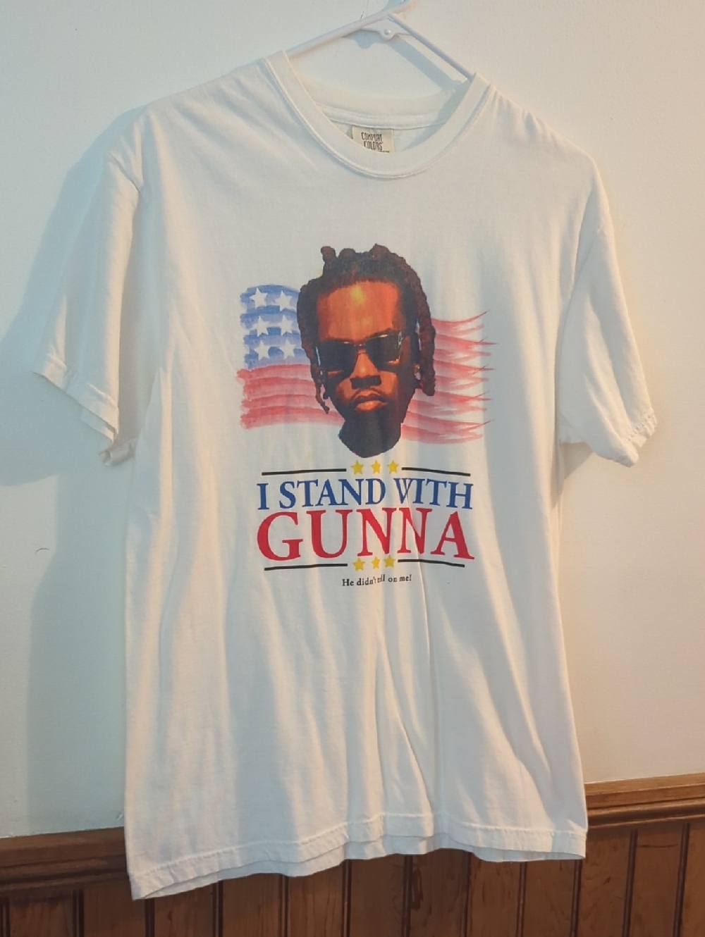 Lil Baby  - I Stand With Gunna Tour Tee Shirt  - Size Medium